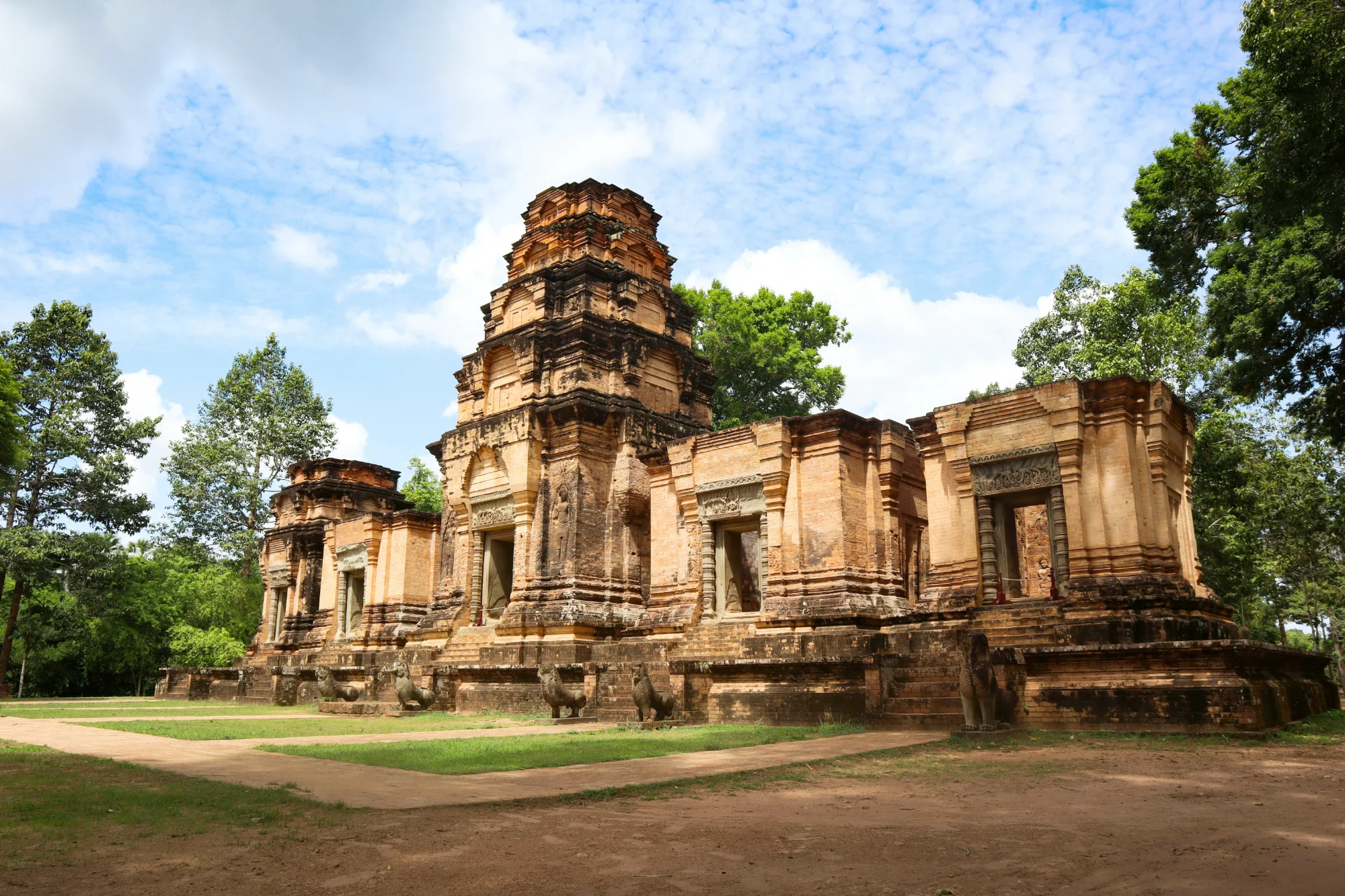 Le temple Prasat Kravan à Siem Reap, Cambodge